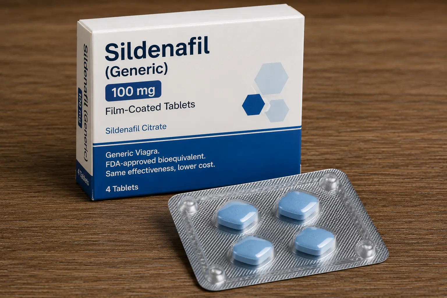 Generic Sildenafil tablets for erectile dysfunction